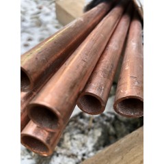 Медная труба 28х4мм мягкая, длина 3м, марка М2